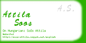 attila soos business card